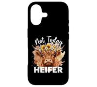Not Today Heifer Hay Girl Cattle Cow Lover Coque pour iPhone 17