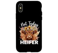 Not Today Heifer Hay Girl Cattle Cow Lover Coque pour iPhone X/XS