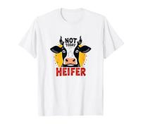 Not Today Heifer Vache drôle Animal de Ferme Impertinent T-Shirt, Homme, Blanc, 3XL