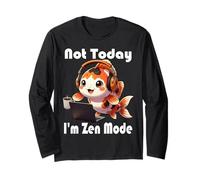 Not Today I'm Zen Mode Kawaii Koi Fish Manche Longue