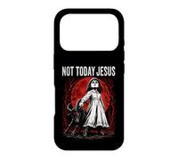 Not Today Jesus Occult Horror Graphic Halloween Witchcraft Coque pour iPhone 17 Pro