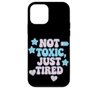 Not Toxic Just Tired Pastel Sad Star Citation Tee Coque pour iPhone 12 Mini