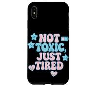 Not Toxic Just Tired Pastel Sad Star Citation Tee Coque pour iPhone XS Max