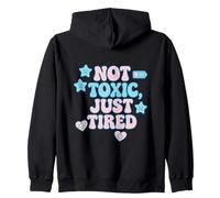 Not Toxic Just Tired Pastel Sad Star Citation Tee Sweat à Capuche