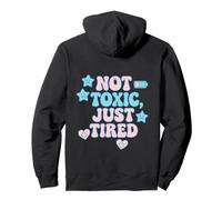 Not Toxic Just Tired Pastel Sad Star Citation Tee Sweat à Capuche