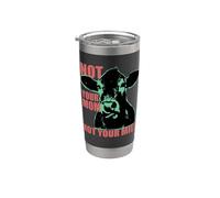 NOT YOUR MOM NOT YOUR MILK Anti Dairy Vegan Animal Love Gobelet isotherme en acier inoxydable double paroi