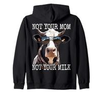 Not Your Mom Not Your Milk Mom Vegan Végétarien Végétalien Sweat à Capuche