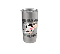 Not Your Mom Not Your Milk Mum Vegan Végétarien Végétalien Gobelet isotherme en acier inoxydable double paroi