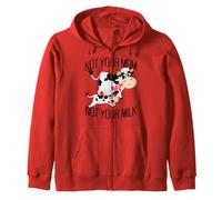 Not Your Mom Not Your Milk Mum Vegan Végétarien Végétalien Sweat à Capuche