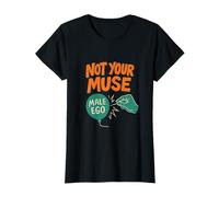 Not Your Muse Feminist Girl Power Graffiti néon T-Shirt