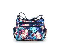 NOTAG Sac Bandoulière Femme Léger Sac à Bandoulière Multi-Poches Sac à Main Imperméable Nylon pour Voyage (LH)