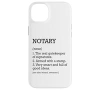 Notaire définition d'emploi personnalisé drôle notaire Coque pour iPhone 14 Plus