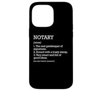 Notaire définition d'emploi personnalisé drôle notaire Coque pour iPhone 14 Pro Max