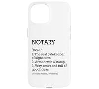 Notaire définition d'emploi personnalisé drôle notaire Coque pour iPhone 15