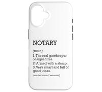 Notaire définition d'emploi personnalisé drôle notaire Coque pour iPhone 16