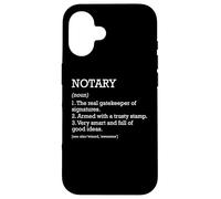 Notaire définition d'emploi personnalisé drôle notaire Coque pour iPhone 16