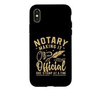 Notaire Qui Le Rend Officiel Un Timbre à la Fois notaire Coque pour iPhone X/XS