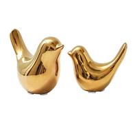 Notakia Gaobei Lot de 2 Oiseaux Decoratifs, Statues de Petits Oiseaux de Style Moderne pour Salon, Chambre, Bureau, Armoires