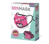 NOTAM | Masque Enfant Licorne | Lot de 16 Masques Jetables | Protection Visage Matériau Non Tissé | Masque Respirant et Ajustable Fille Garçon | Confortable à Porter Toute la Journée | Usage Quotidien