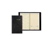 notaplan 2016 semainier de poche spiralé plastique 9x16 cm - noir avec 1 répertoire atlas 702.059.01.2.00
