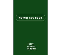 Notary Log Book - Best Notary in Town: Classic Edition (5x8 Pocket Size) | 200 Numbered Records, 2 Entries per Page | Professional Notary Journal for ... Jurats, Oaths, and Copy Certifications