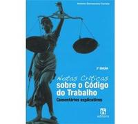 Notas Críticas Sobre O Código Do Trabalho: Comentários Explicativos (2 ª Edição) Correia, Antonio Damasceno (Auteur)