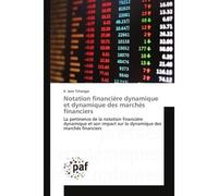 Notation financière dynamique et dynamique des marchés financiers - Jean Tchangai - P.academiques Francophones - broché - Essai