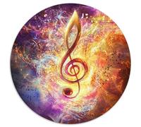 Notation Musique Circulaire Puzzle 1000 Pièces pour Adultes DIY Unique Difficile Impossible Jeux De Défi Uniques 1000pcs (67.5x67.5cm)