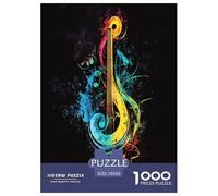 Notation Musique Puzzle 1000 Pièces Cadeau Unique Jeu Éduchatif Challenge Toy À De Qualité Supérieure Peinture Art pour Adultes Et Enfants À Partir De 12 Ans 70x50cm/1000pcs
