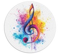 Notation Musique Puzzle 1000 Pieces Cadeau Unique Jeu Éduchatif Challenge Toy À De Qualité Supérieure Peinture Art pour Adultes Et Enfants À Partir De 14 Ans 1000pcs (67.5x67.5cm)