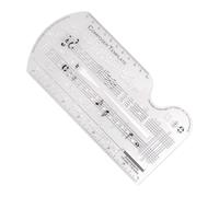Notaz Règle pour dessin personnel - Règle pour composition 19 x 10,4 cm | Pochoir modèle de composition, pochoir personnel modèle de musique, outil manuscrit