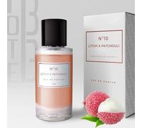 Note 33 - Litchi & Patchouli N°10, Eau de Parfum pour Femme, Senteur Florale Musc - Ambre, Litchi, Bergamote, Fleur de Patchouli, Idée Cadeau Noël, Vaporisateur, 50 ml