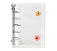 Note À Feuilles En Vrac - Liant En PVC Transparent, Album D'autocollant RECHERCIABLE BINDER - PVC Transparent Tri Fol Double Buckle 5 Trous Couvercle, Coquille Uniquement Pas De Pages, 5 Anne