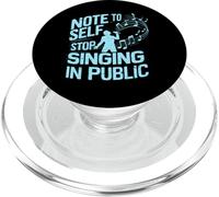 Note à l'arrêt automatique du chant dans le chanteur public PopSockets PopGrip pour MagSafe