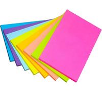 Note Autocollant, 400 Feuilles Grand Carré Auto-Adhésif Couleur Notes Adhésives, Notes Autocollantes Marque Pages Pour Book Etudiants Lecture Bureau(8 Couleurs, 100 X 150 Mm)