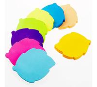 Note Autocollant, 560 Feuilles Forme de Feuille Auto-Adhésif Couleur Notes Adhésives, Notes Autocollantes Marque Pages Pour Book Etudiants Lecture Bureau(8 Couleurs, 76 x 76 mm)