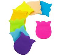 Note Autocollant,560 Feuilles Forme De Fleur Auto-Adhésif Couleur Notes Adhésives,Notes Autocollantes Marque Pages Pour Book Etudiants Lecture Bureau(8 Couleurs,76x76 Mm)