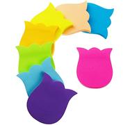 Note Autocollant, 560 Feuilles Forme de Fleur Auto-Adhésif Couleur Notes Adhésives, Notes Autocollantes Marque Pages Pour Book Etudiants Lecture Bureau(8 Couleurs, 76 x 76 mm)