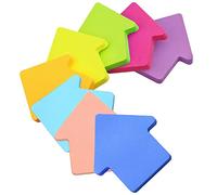 Note Autocollant, 560 Feuilles Forme de Maison Auto-Adhésif Couleur Notes Adhésives, Notes Autocollantes Marque Pages Pour Book Etudiants Lecture Bureau(8 Couleurs, 76 x 76 mm)
