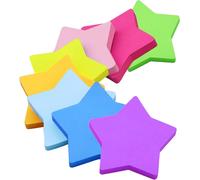 Note Autocollant,560 Feuilles Forme De Pentagramme Auto-Adhésif Couleur Notes Adhésives,Notes Autocollantes Marque Pages Pour Book Etudiants Lecture Bureau(8 Couleurs,76x76 Mm)