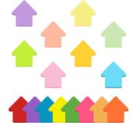 Note Autocollant,800 Feuilles 16 Couleurs Feuilles Forme Flèche Auto-Adhésif Couleur,Super Sticky Notes,Parfait Pour Les Bureaux Et ÉcolesSticky Notes 70x70 Mm