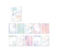Note autocollante adhésive polyvalente créative peinte à la main, feuilles d ' écriture réutilisables pour les bureaux et l ' école, blocs-notes à thème couleur, carnet de notes, carnet de notes