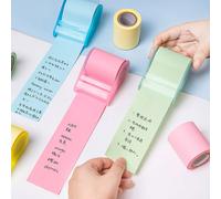Note autocollante créative avec porte-ruban et différents nombres de pages, bloc-notes mignon et pratique pour les étudiants et les bureaux Taille Unique,bleu,vert,jaunePapetier