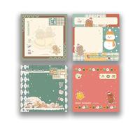 Note collante sur les modèles de Noël, Snowman party | Bloc-notes adhésif polyvalent, pour journal intime, bureau, école, Scrapbooking, utiliser des matériaux sûrs