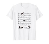Note de cerf e Musicien Animal de la forêt T-Shirt Graphique avec Valeur