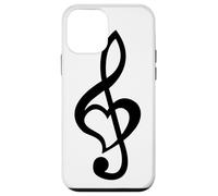 Note de Musique Clé de Sol Cœur Love Lovers & Artists Coque pour iPhone 12 Mini