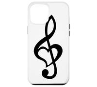 Note de Musique Clé de Sol Cœur Love Lovers & Artists Coque pour iPhone 12 Pro Max
