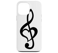 Note de Musique Clé de Sol Cœur Love Lovers & Artists Coque pour iPhone 13 Pro Max