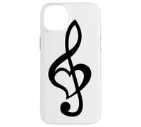 Note de Musique Clé de Sol Cœur Love Lovers & Artists Coque pour iPhone 14 Plus