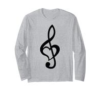 Note de Musique Clé de Sol Cœur Love Lovers & Artists Manche Longue